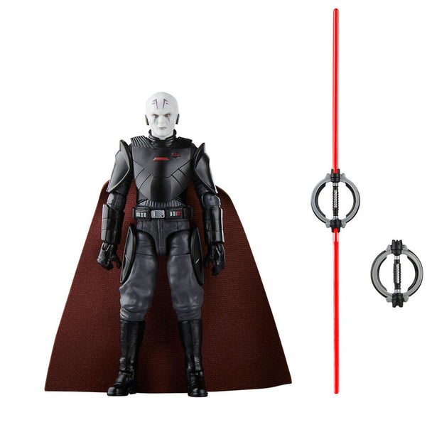 Figurine Star Wars Obi-Wan Kenobi Grand Inquisitor de 9 cm vue de face avec accessoires