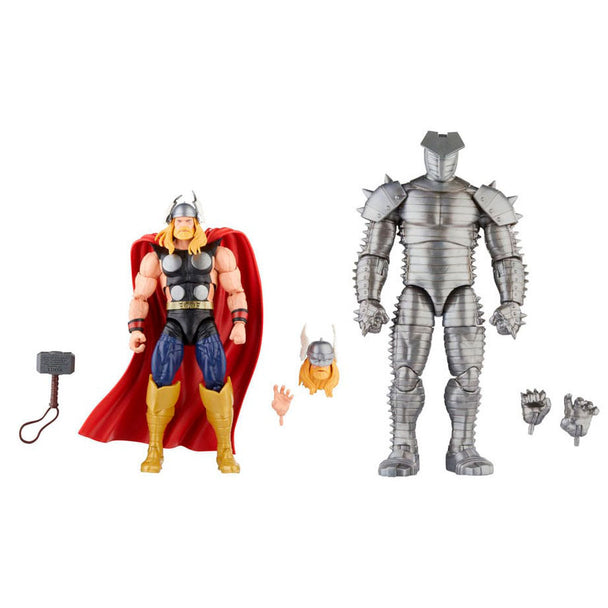Figurine Destructor Marvel Legends en pose dynamique avec accessoires inclus