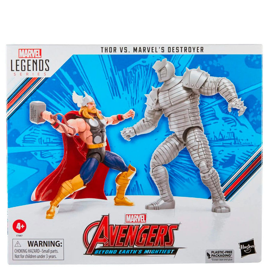 Image de Thor tenant son marteau Mjolnir prêt à combattre Destructor
