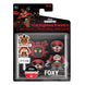 Vue rapprochée de la figurine Foxy Funko Snaps! exposée sur un fond neutre, mettant en valeur ses textures et finitions