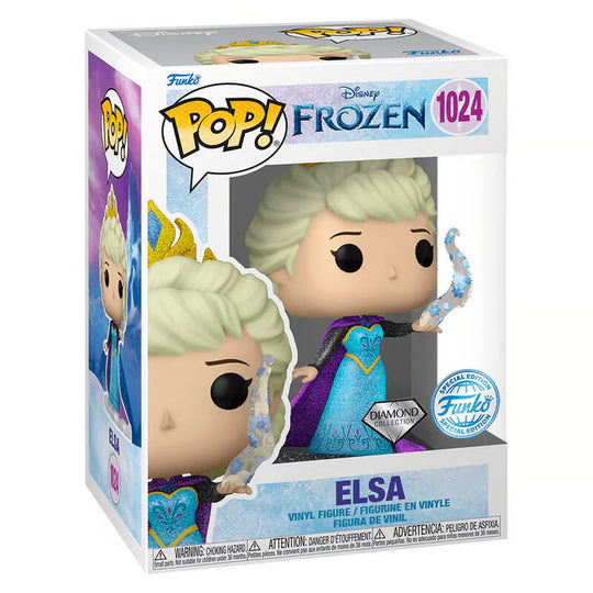 Figurine Funko POP Elsa Ultimate exclusive de Disney Frozen en vinyle de 9 cm dans sa boîte cadeau