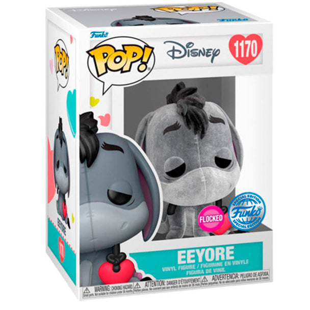 Figurine Funko POP exclusive de Bourriquet de Winnie l'Ourson en vinyle de 9 cm dans sa boîte cadeau.