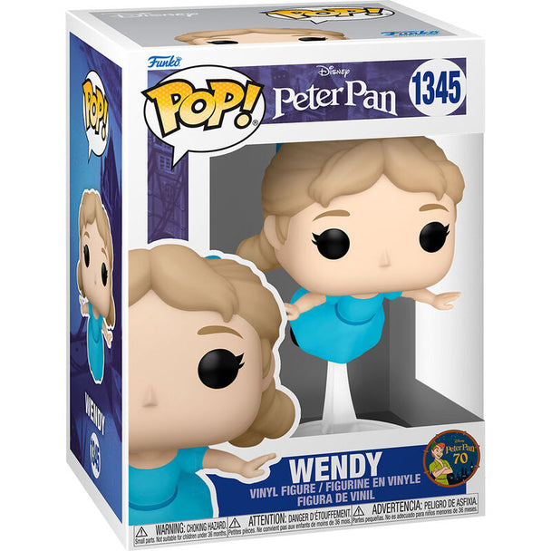 Figurine Funko POP Wendy de Disney Peter Pan 70e anniversaire en vinyle de 9 cm dans sa boîte cadeau