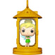 Emballage de la figurine POP Deluxe Campanilla Disney Peter Pan montrant la lanterne et le logo officiel Funko