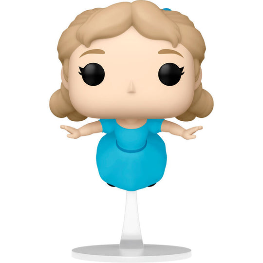 Vue rapprochée de la figurine Funko POP Wendy édition collector 70e anniversaire Peter Pan avec détails colorés