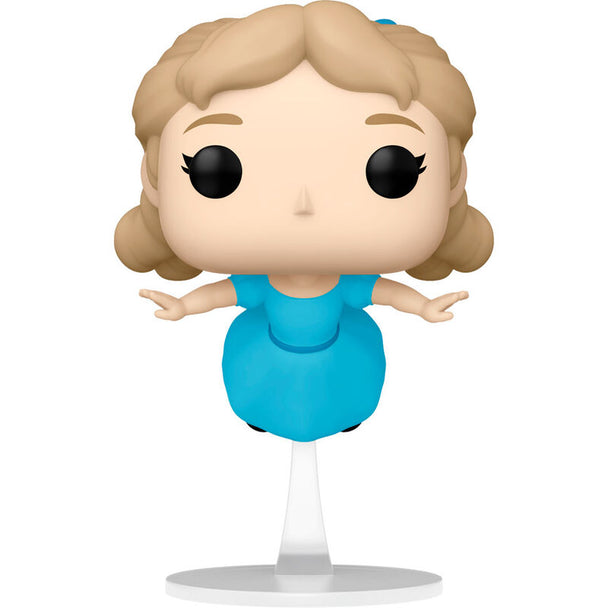 Vue rapprochée de la figurine Funko POP Wendy édition collector 70e anniversaire Peter Pan avec détails colorés