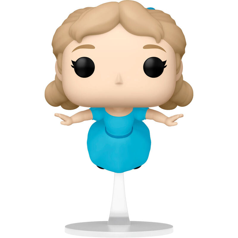 Vue rapprochée de la figurine Funko POP Wendy édition collector 70e anniversaire Peter Pan avec détails colorés
