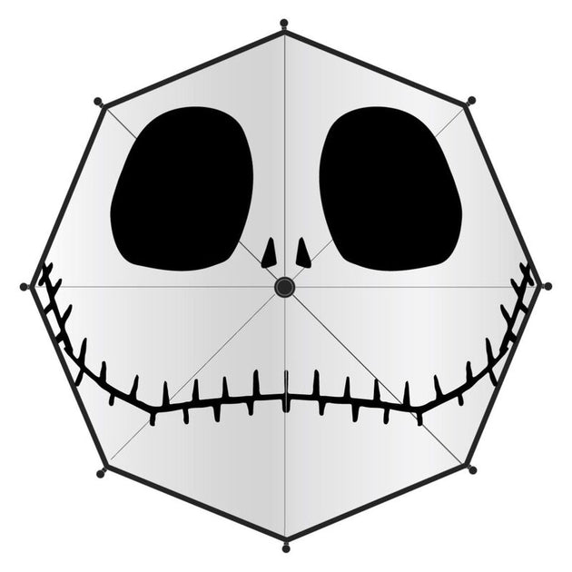 Parapluie manuel Disney Nightmare Before Christmas avec motif Jack Skellington ouvert