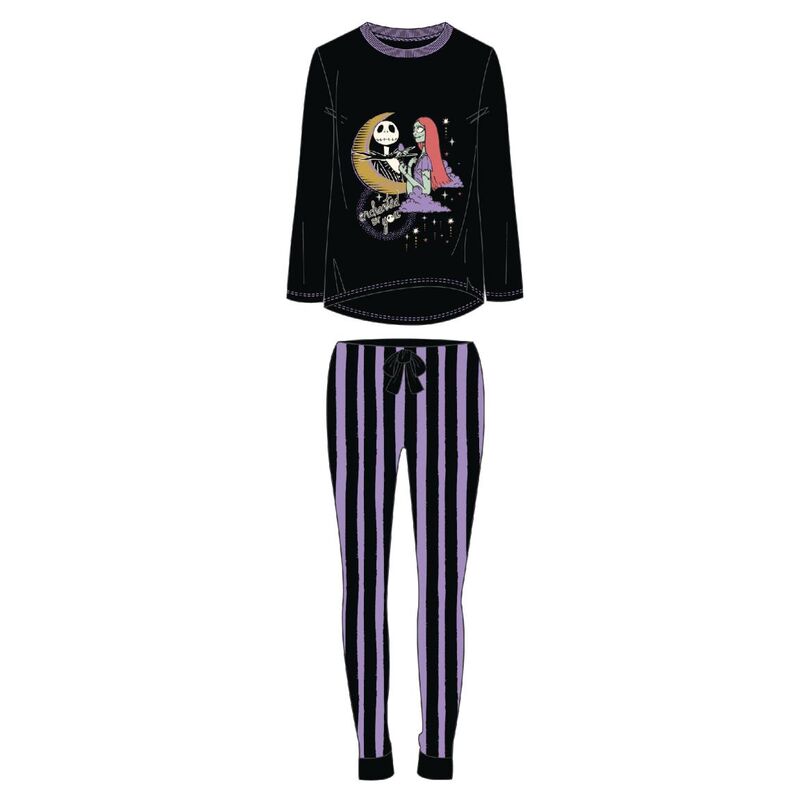 Pyjama Disney Nightmare Before Christmas CERDÁ en coton avec motifs du film, disponible en plusieurs tailles.