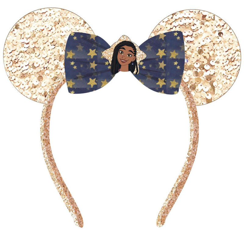 Serre-tête Disney Wish avec grand nœud rouge et motifs colorés, accessoire enfant CERDÁ