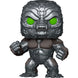Détail de la figurine Funko POP Optimus Primal en vinyl avec couleurs vives et design soigné sur fond blanc.