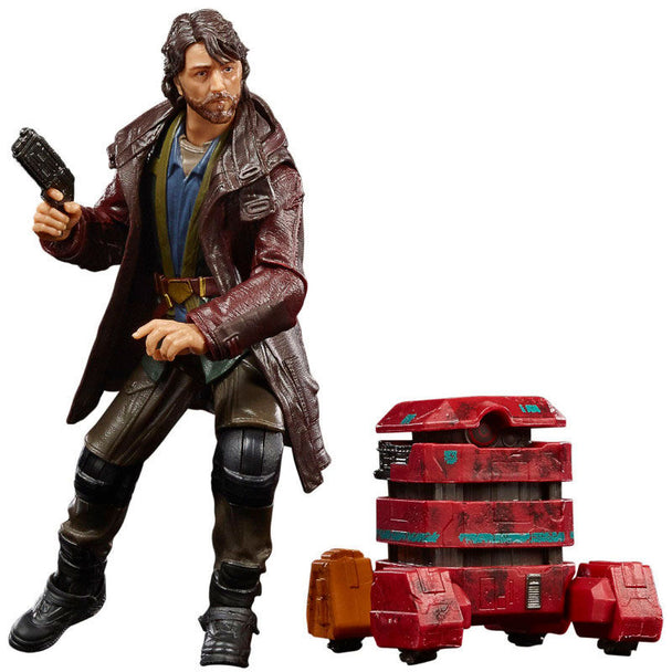 Figurine articulée Cassian Andor de Star Wars mesurant 15cm vue de face