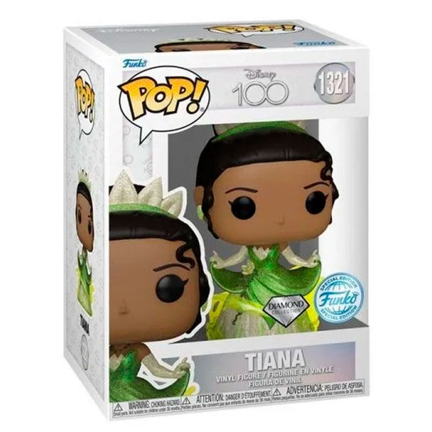 Figurine Funko POP Tiana en vinyle de 9 cm édition Disney 100e anniversaire dans sa boîte cadeau