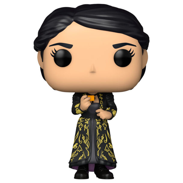 Vue rapprochée de la figurine Funko POP Yennefer avec détails soignés et couleurs fidèles à la série The Witcher.