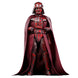 Figurine Dark Vador posée avec sabre laser rouge allumé dans la main droite