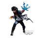 Vue latérale de la figurine Dabi 13 cm BANPRESTO, mettant en valeur la posture dynamique et les textures du personnage