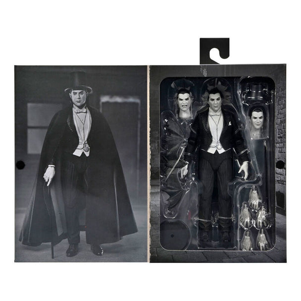 Zoom sur les accessoires inclus avec la figurine Dracula Carfax Abbey NECA