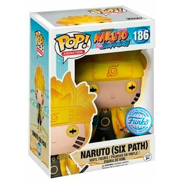 Figurine Funko POP Naruto Shippuden Six Path exclusive en vinyle de 9 cm dans sa boîte vitrée