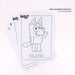 Image détaillée du carnet à dessin Bluey dans le set de papeterie