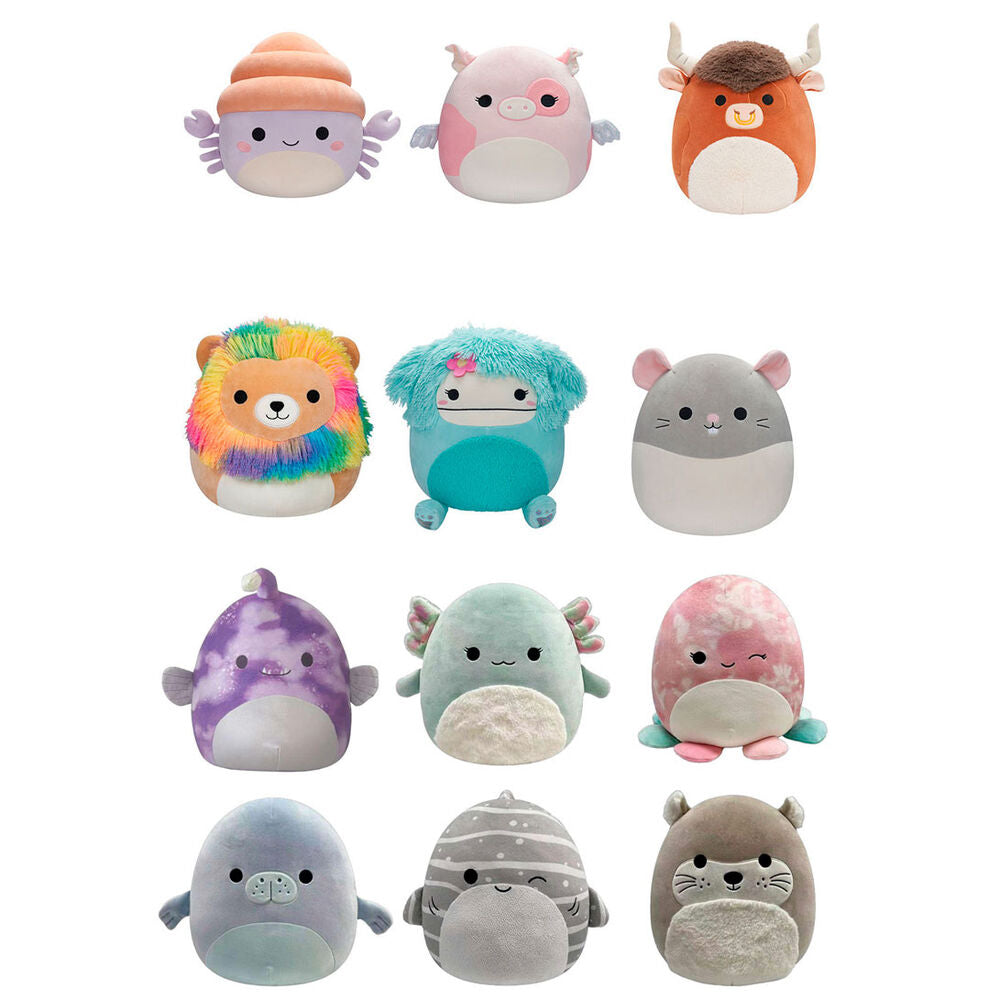 Peluche Squishmallows de 36cm assortie par JAZWARES, douce et colorée, idéale pour enfants et collectionneurs.