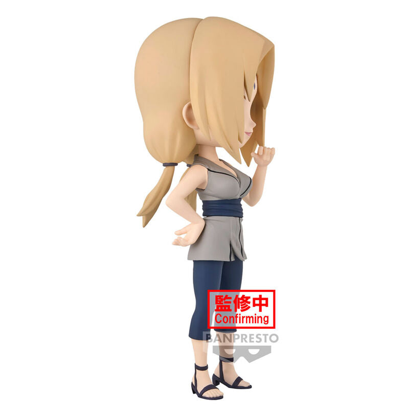 Figurine Tsunade Q Posket de Naruto Shippuden vue de face, hauteur 14 cm