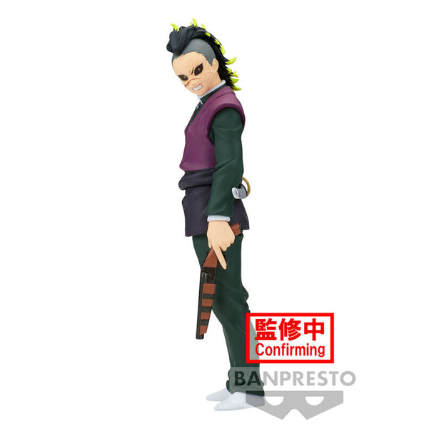 Figurine Genya Shinazugawa de Demon Slayer vue de face avec détails précis et couleurs vives