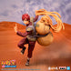 Vue arrière de la figurine Gaara Naruto Shippuden montrant la texture et les détails du manteau