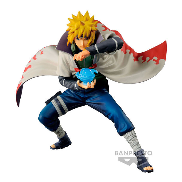 Figurine Namikaze Minato de Naruto Shippuden vue de face en position dynamique