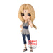 Détail du visage expressif de la figurine Tsunade Q Posket par BANPRESTO