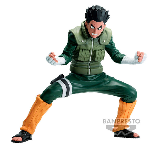 Figurine Rock Lee II de Naruto Shippuden en pose dynamique sur fond blanc