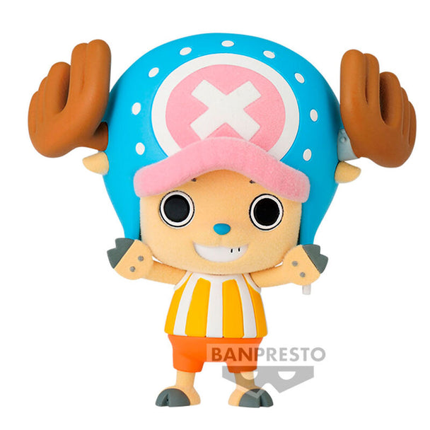 Figurine Tony Chopper Fluffy Puffy 6cm vue de face avec détails précis et couleurs vives