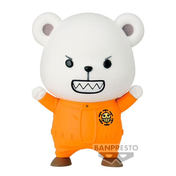 Figurine BANPRESTO One Piece Bepo Fluffy Puffy vue de face, détails précis et couleurs vives
