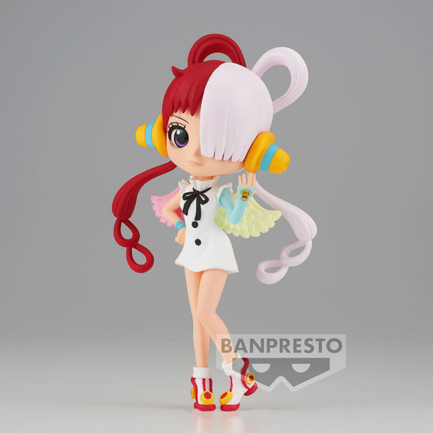 Profil gauche de la figurine Uta Q Posket montrant les finitions soignées et expressions du personnage