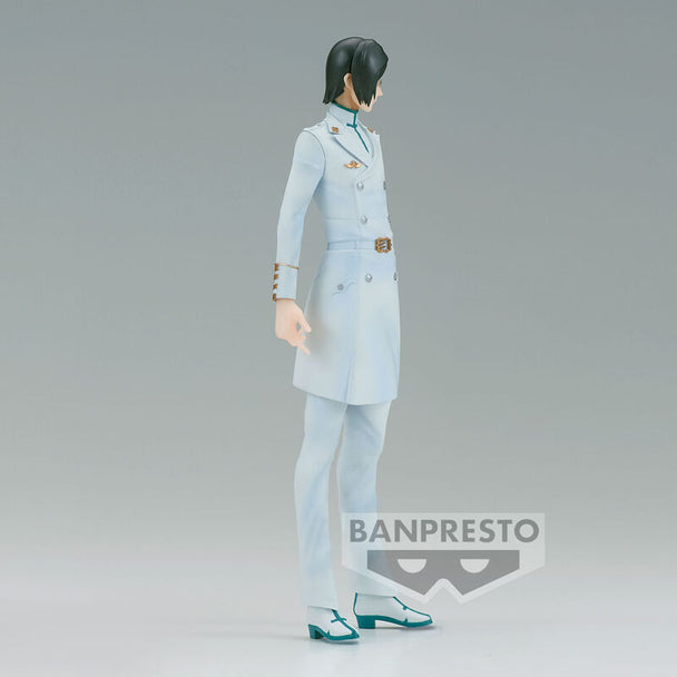 Profil latéral de la figurine Uryu Ishida montrant son arc et sa posture dynamique