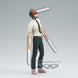 Vue rapprochée sur le visage expressif de la figurine Chainsaw Man Chain Spirits Vol.5
