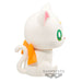 Détail de la tête de la figurine Artemis avec expression douce et oreilles pointues