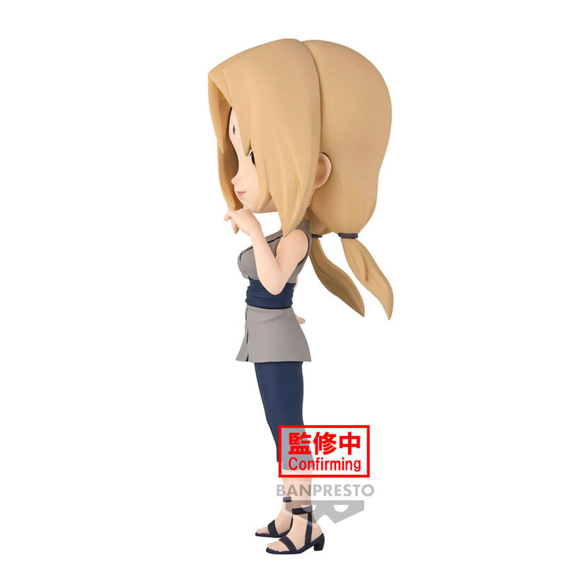 Photo rapprochée des vêtements et accessoires de la figurine Tsunade Q Posket