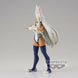 Figurine Mirko Rumi Usagiyama posée sur socle avec logo BANPRESTO visible en bas.