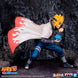 Vue arrière de la figurine Naruto Shippuden Minato avec cape flottante sculptée