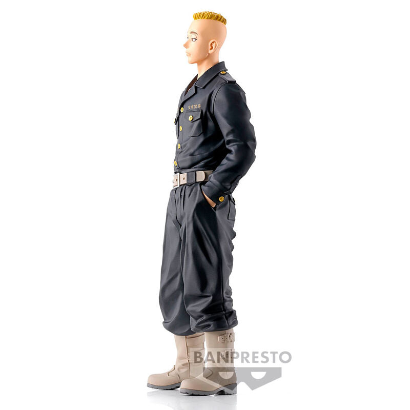 Présentation complète de la figurine Yasuhiro Muto sur socle, idéale pour collection Tokyo Revengers
