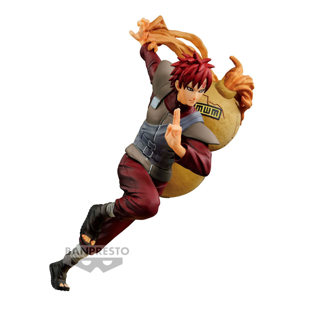 Profil gauche de la figurine Gaara Naruto Shippuden Banpresto F Colosseum 12 cm