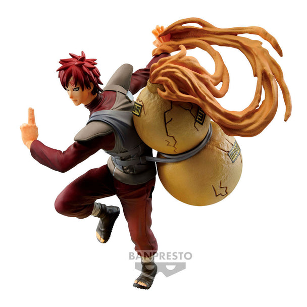 Figurine Banpresto Gaara Naruto Shippuden de face avec détails précis et couleurs vives
