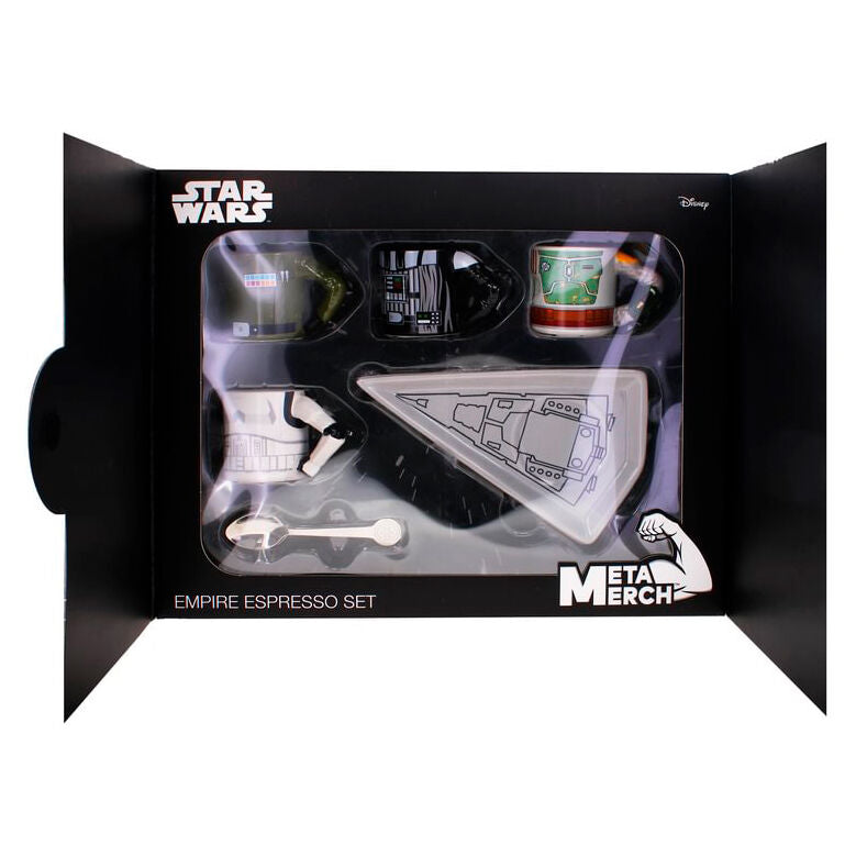 Image détaillée des cuillères stylisées incluses dans le set espresso Star Wars Empire
