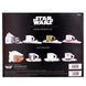 Photo d'ambiance du set espresso Star Wars Empire prêt à être utilisé lors d'une pause café