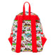 Vue latérale du sac à dos Hello Kitty Loungefly montrant les détails des bretelles réglables
