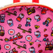 Intérieur spacieux du sac à dos Loungefly Hello Kitty avec plusieurs compartiments pratiques