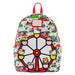 Sac à dos Hello Kitty Loungefly porté par un modèle, illustrant son style et sa taille compacte