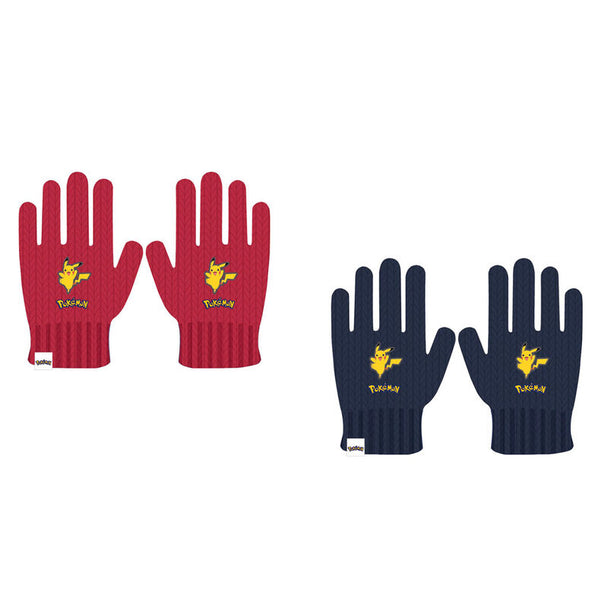 Gants pour enfants avec design Pokémon Pikachu, colorés et confortables, sous licence officielle NINTENDO.