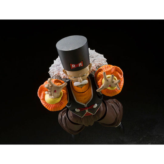 Vue arrière de la figurine SH Figuarts Android 20 montrant les articulations