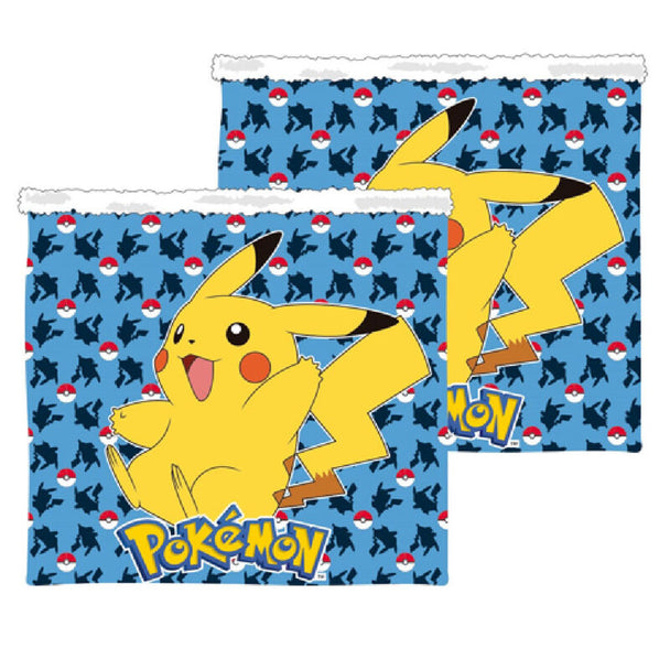 Snood enfant Pokémon Pikachu en sherpa doux, présenté sur fond blanc avec logo officiel NINTENDO visible.